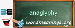 WordMeaning blackboard for anaglyphy